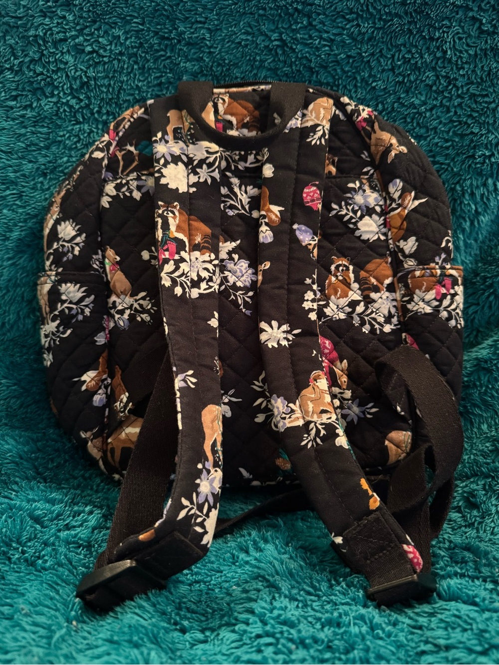 Vera Bradley Merry Mischief Quilted Backpack - Picture 2 of 6